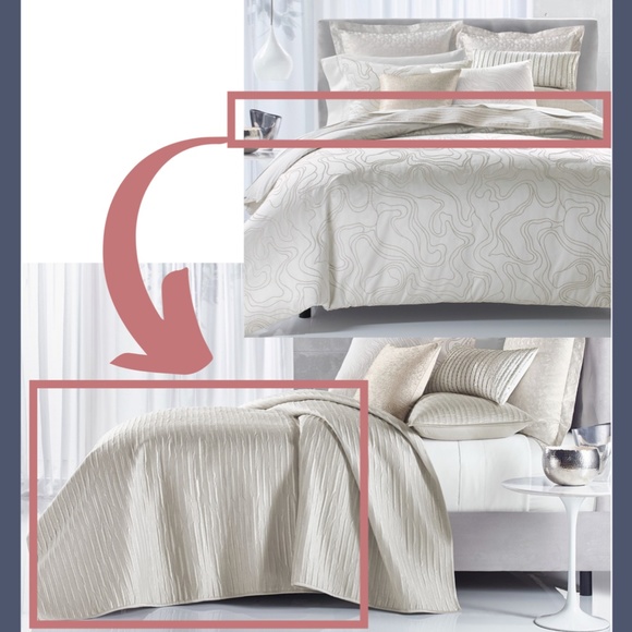 NIB Hotel Collection Silverwood Full/Queen Quilted Coverlet Blanket - Picture 12 of 12